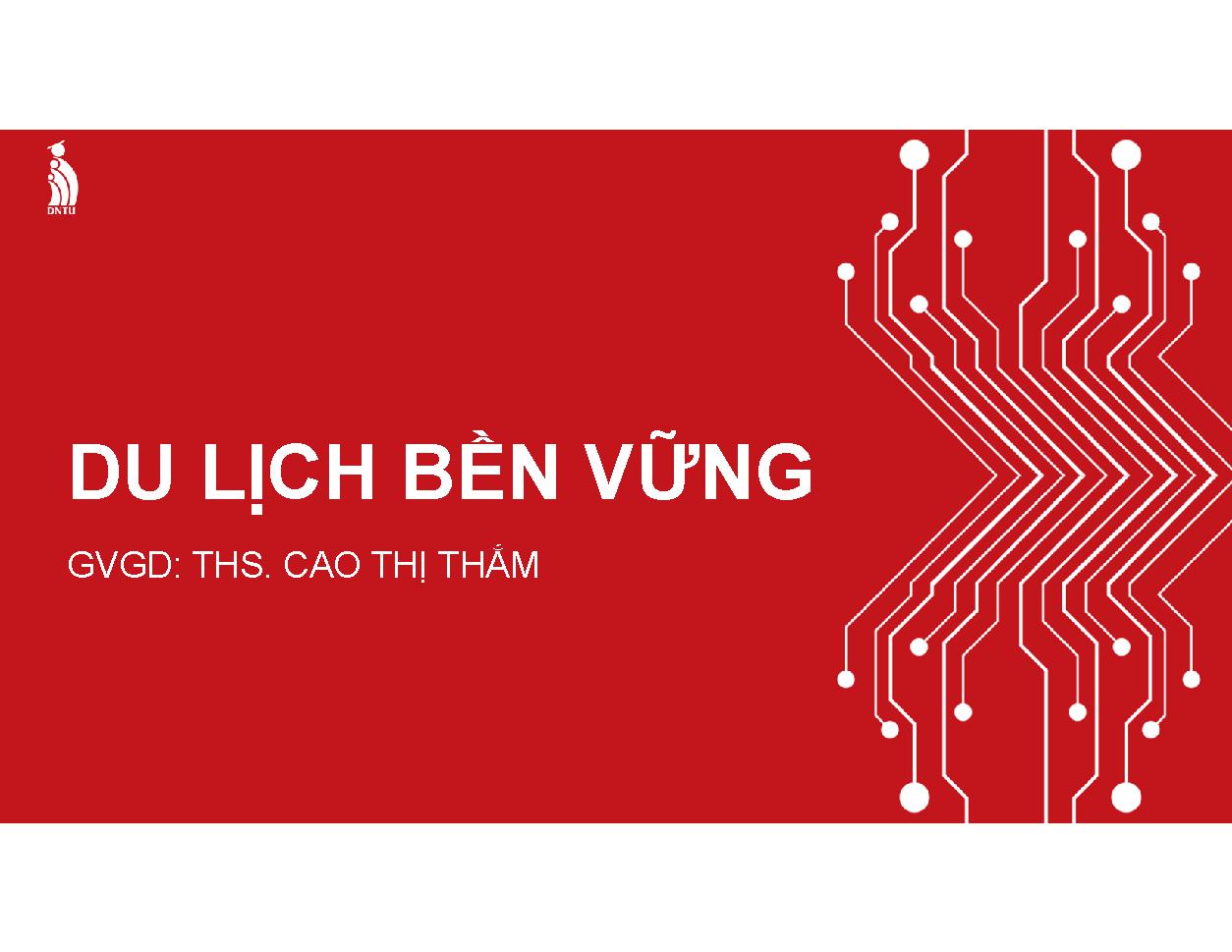 Du lịch bền vững