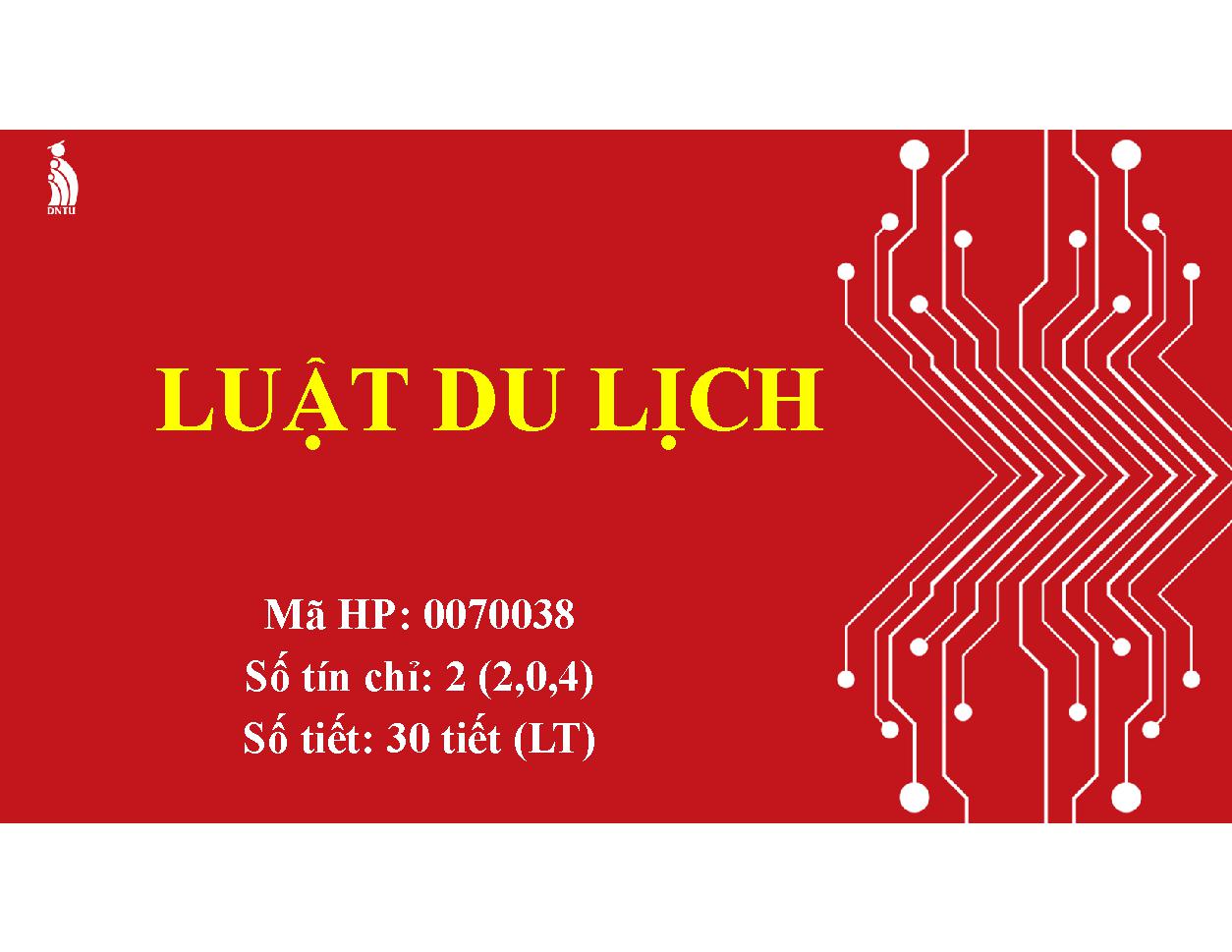 Luật Du lịch