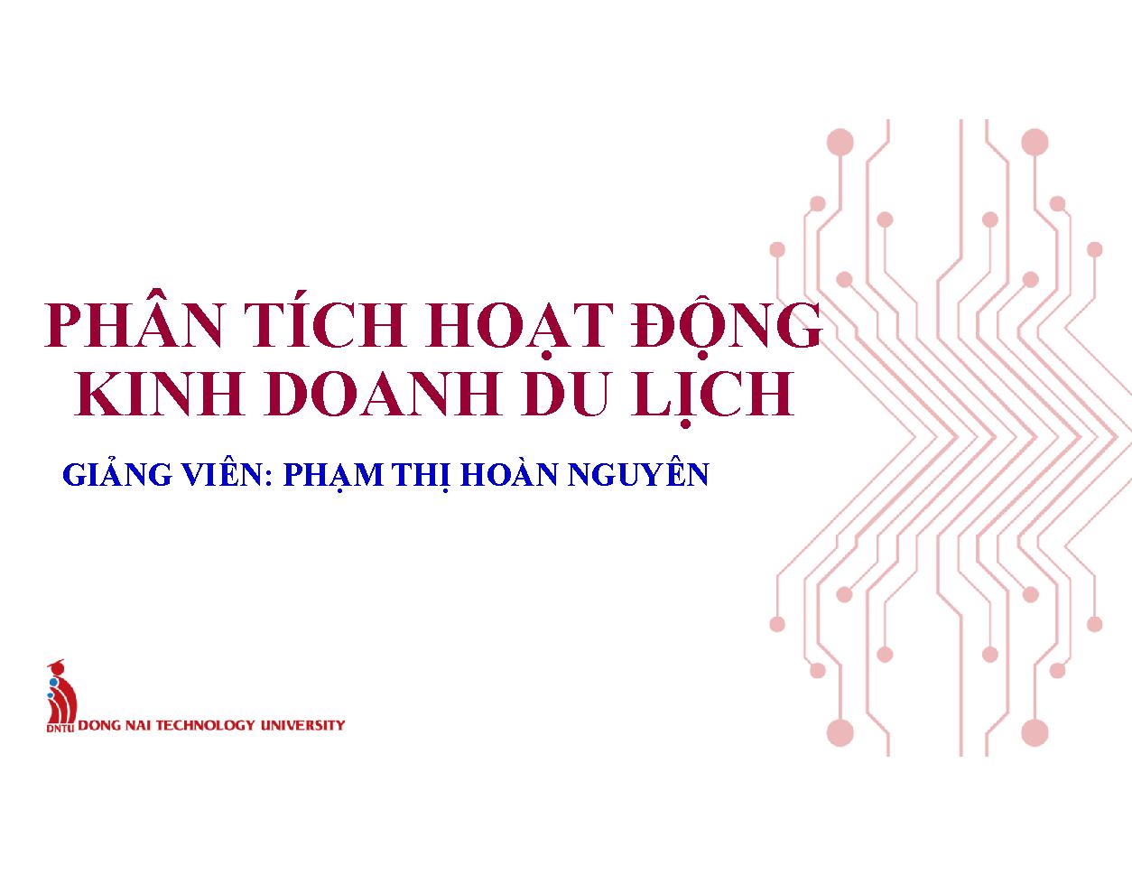 Phân tích hoạt động kinh doanh du lịch