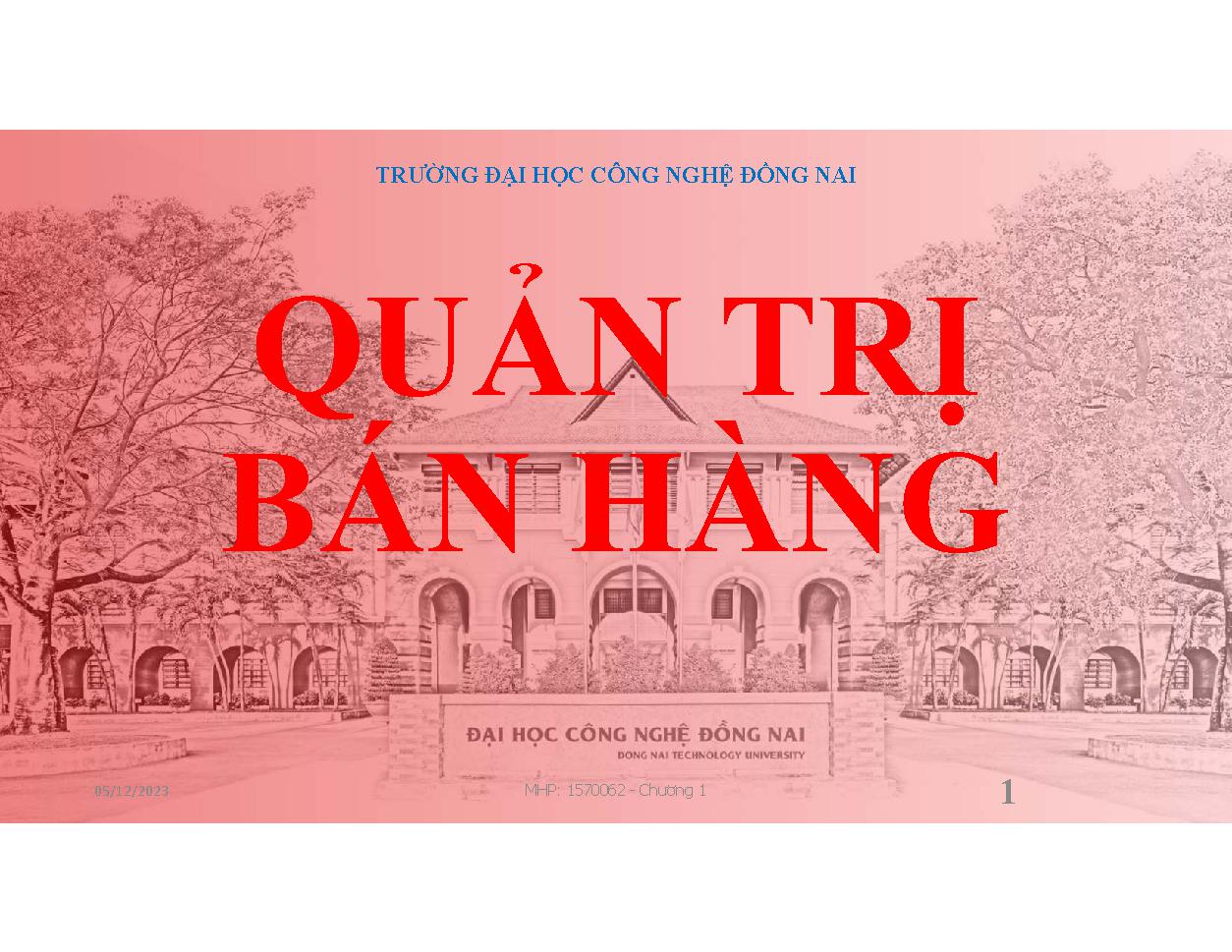 Quản trị bán hàng