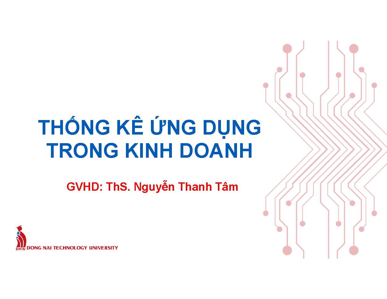 Thống kê ứng dụng trong kinh doanh