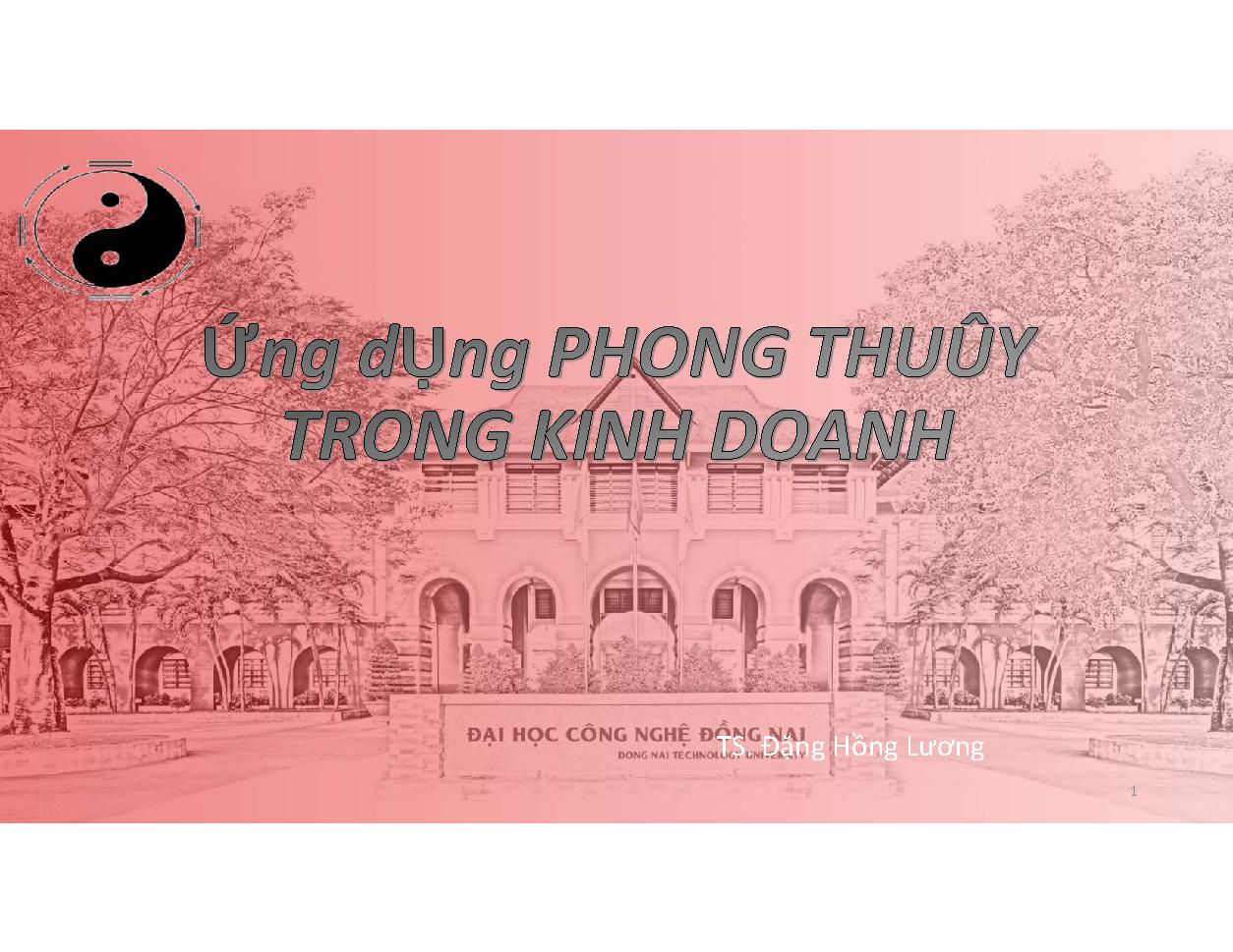 Ứng dụng khoa học phong thủy trong kinh doanh