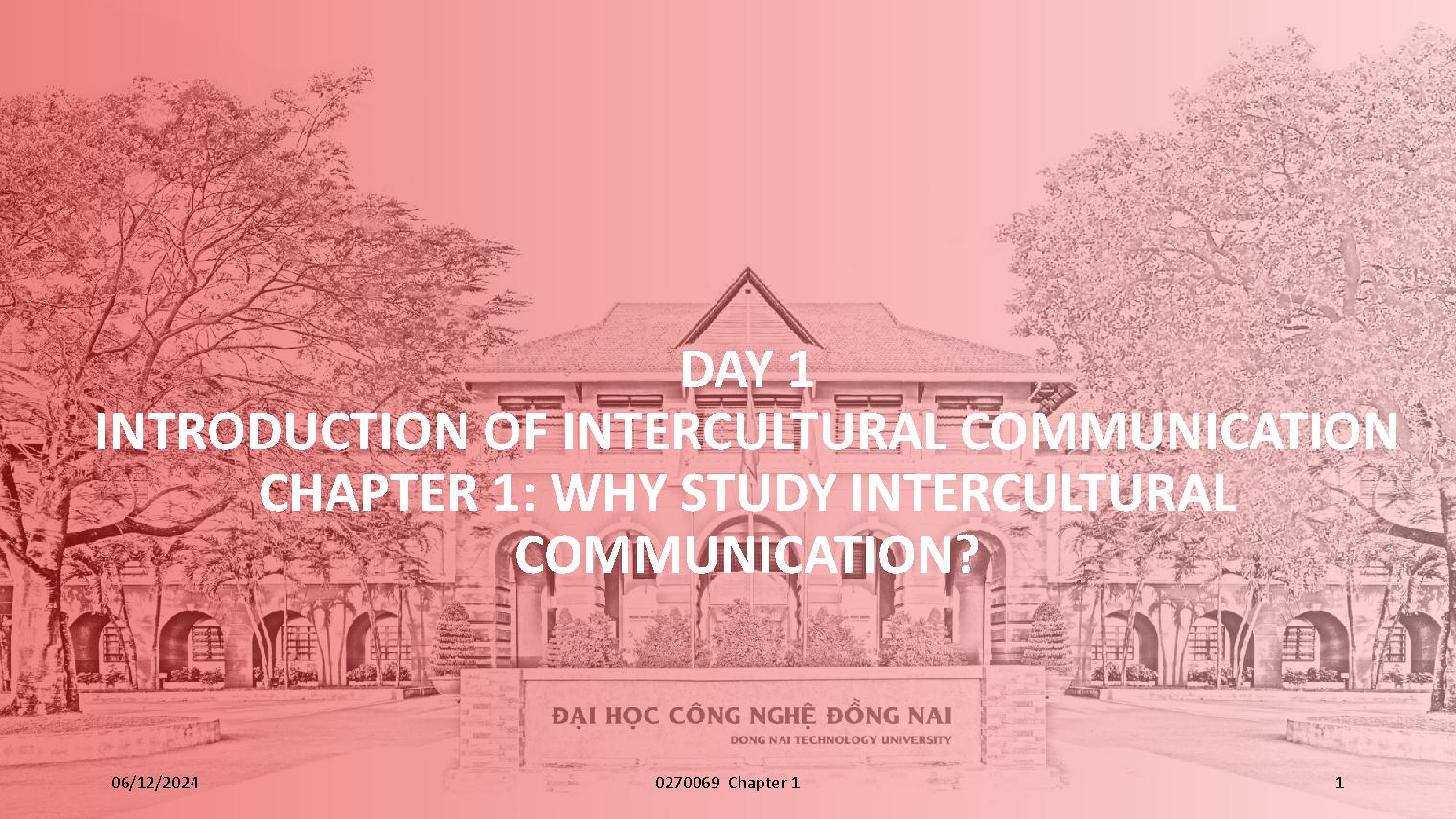 Intercultural Communication