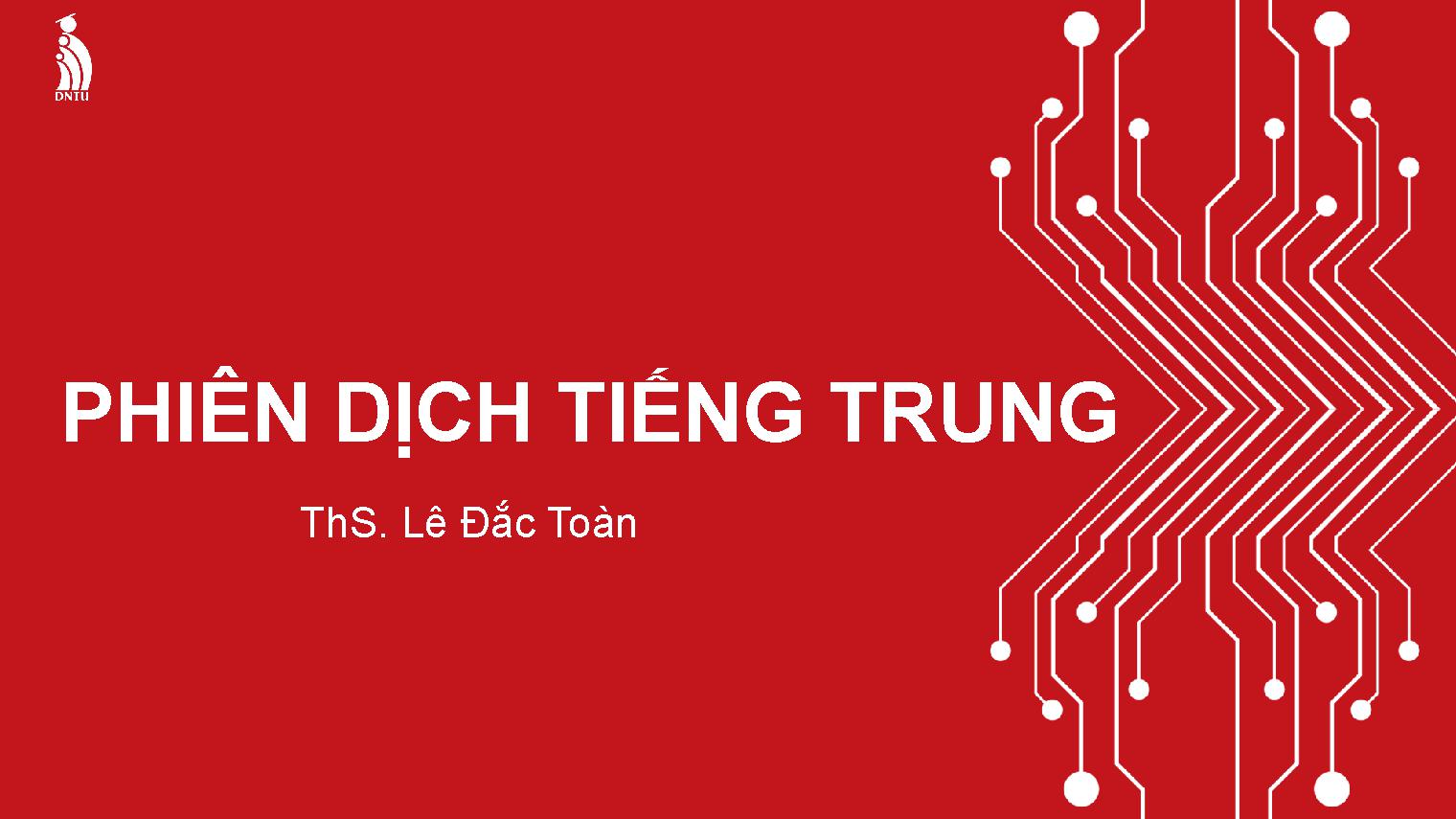 Biên Dịch Trung – Việt