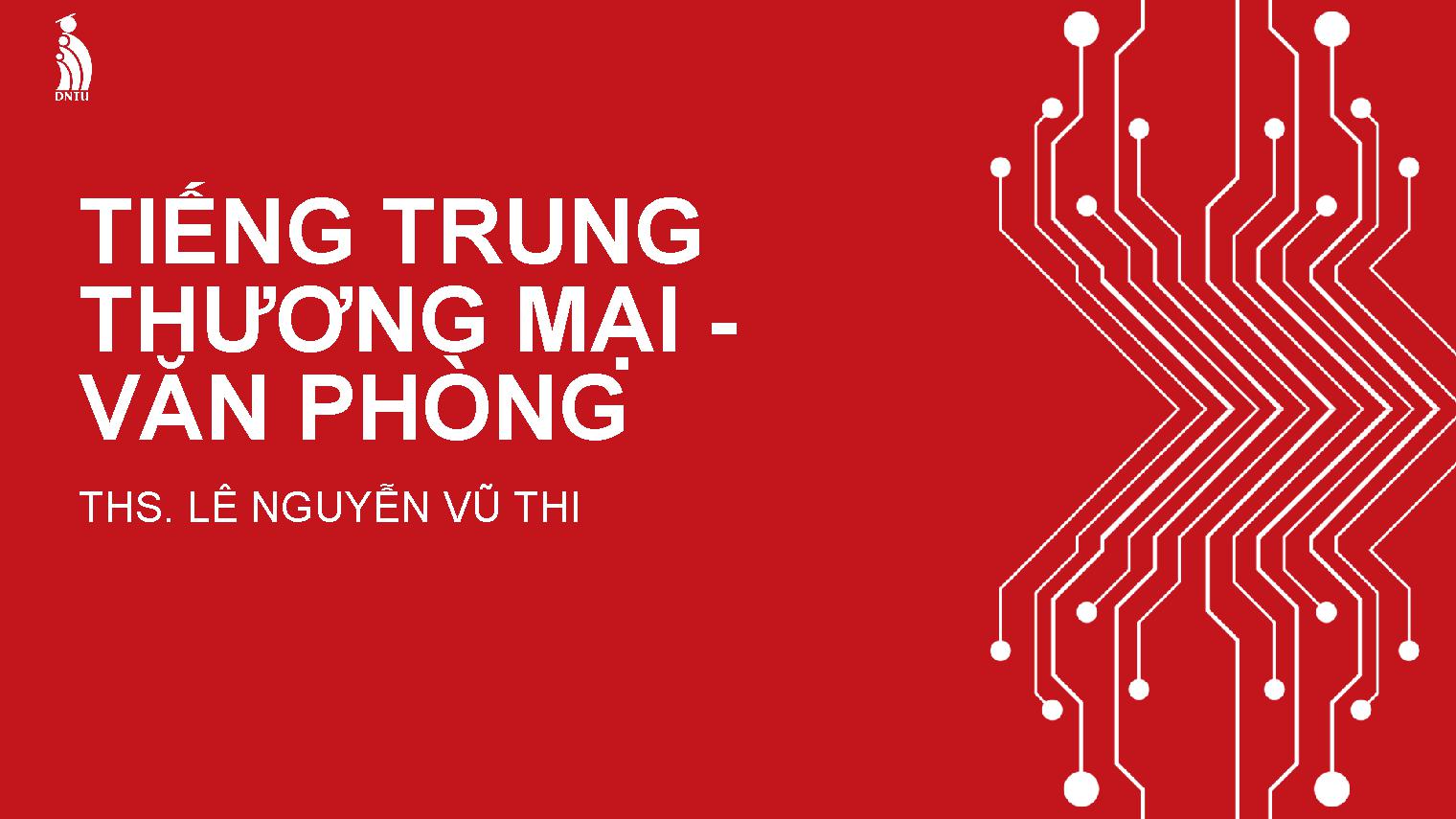 Tiếng Trung Quốc Thương Mại - Văn Phòng