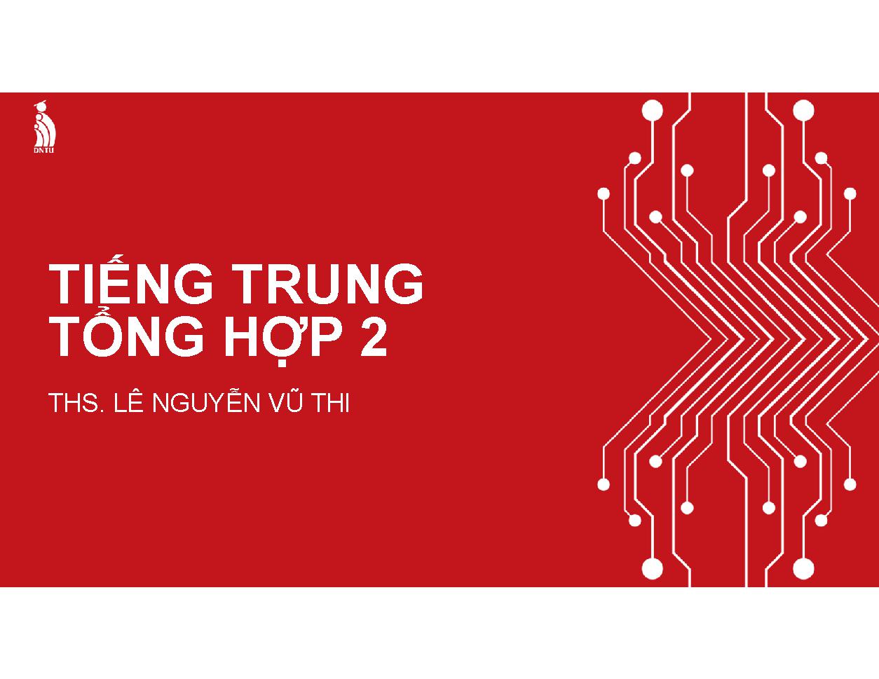 Tiếng Trung Tổng Hợp 2