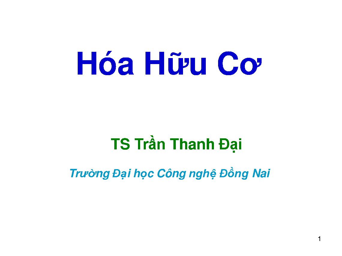 Hóa hữu cơ