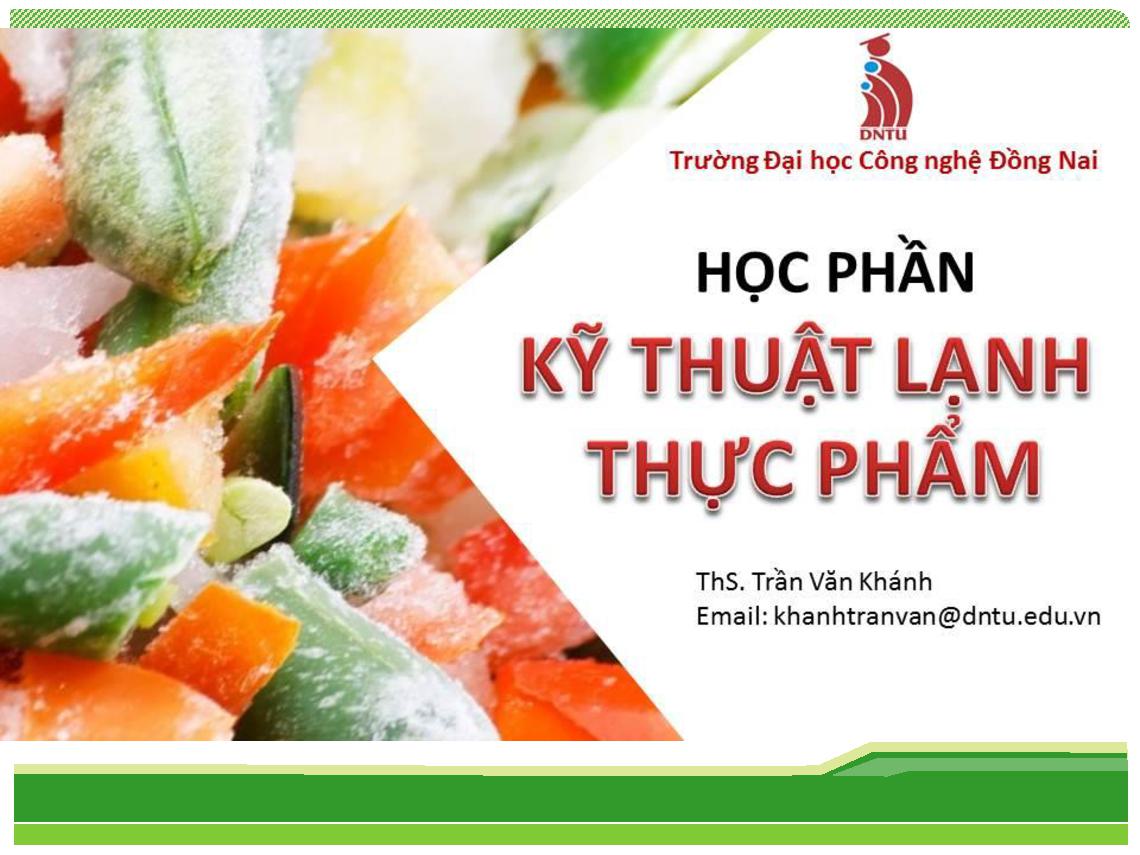 Kỹ thuật lạnh thực phẩm