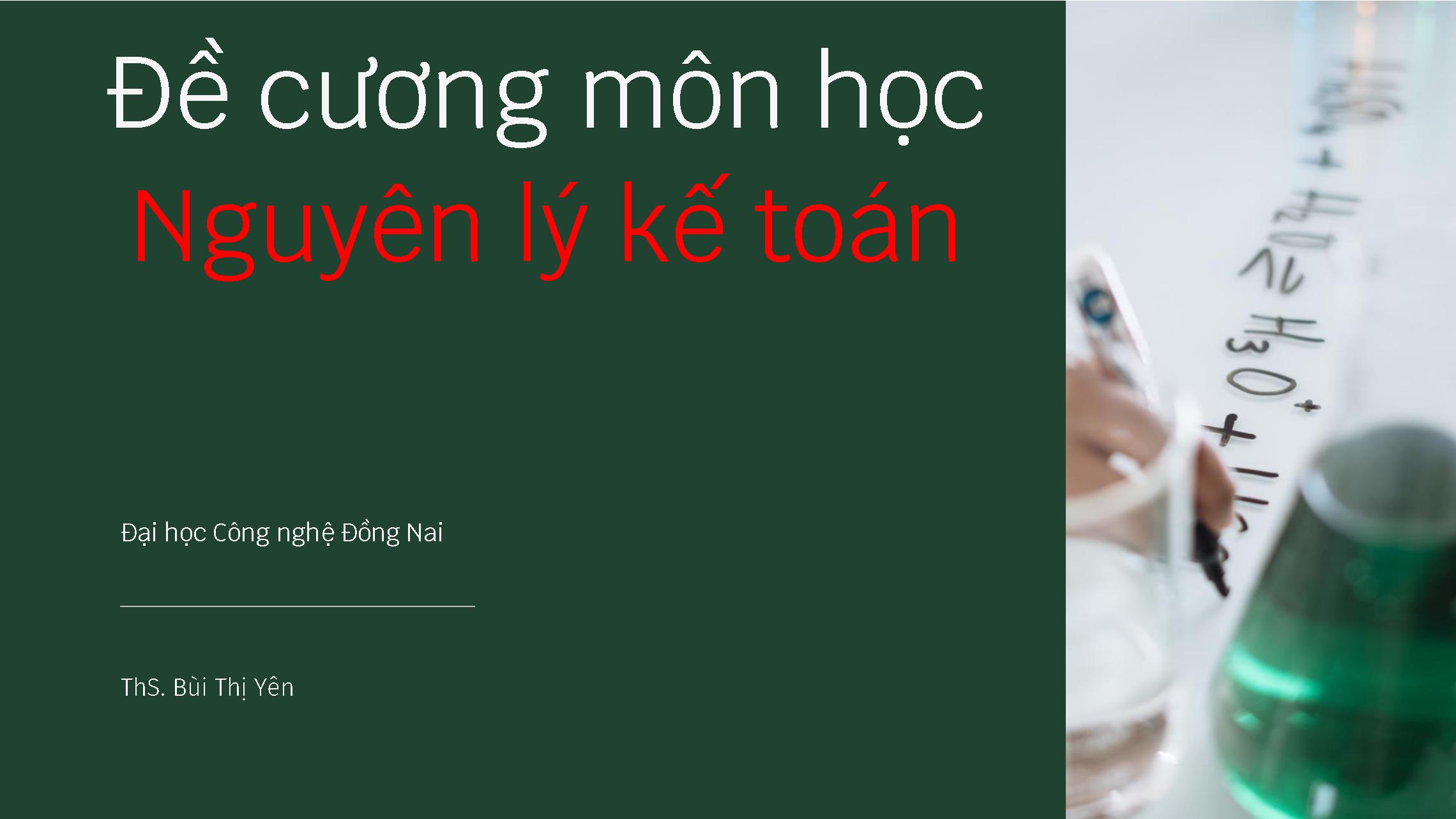 Nguyên lý kế toán