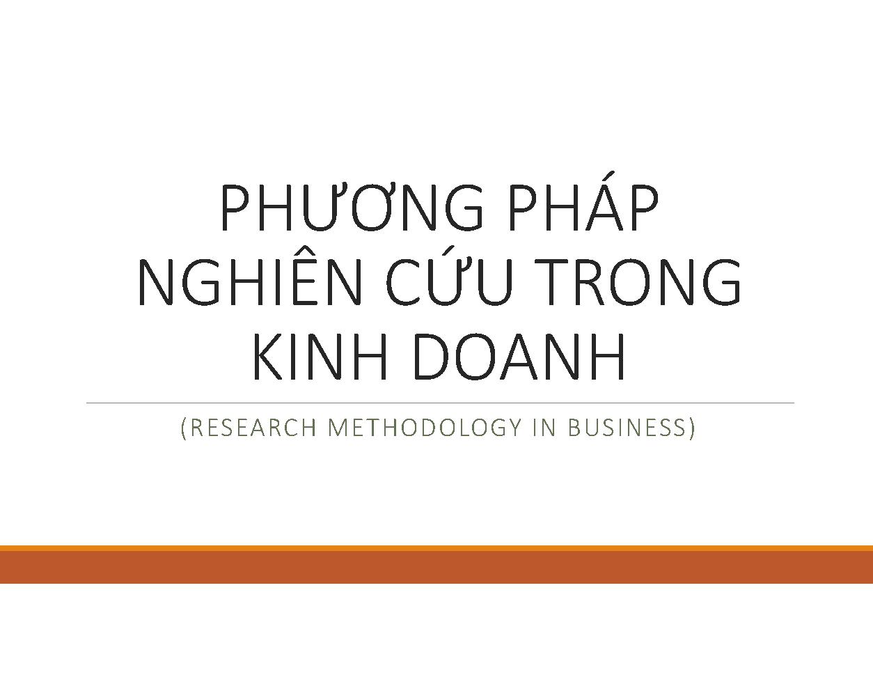 Phương pháp nghiên cứu khoa học