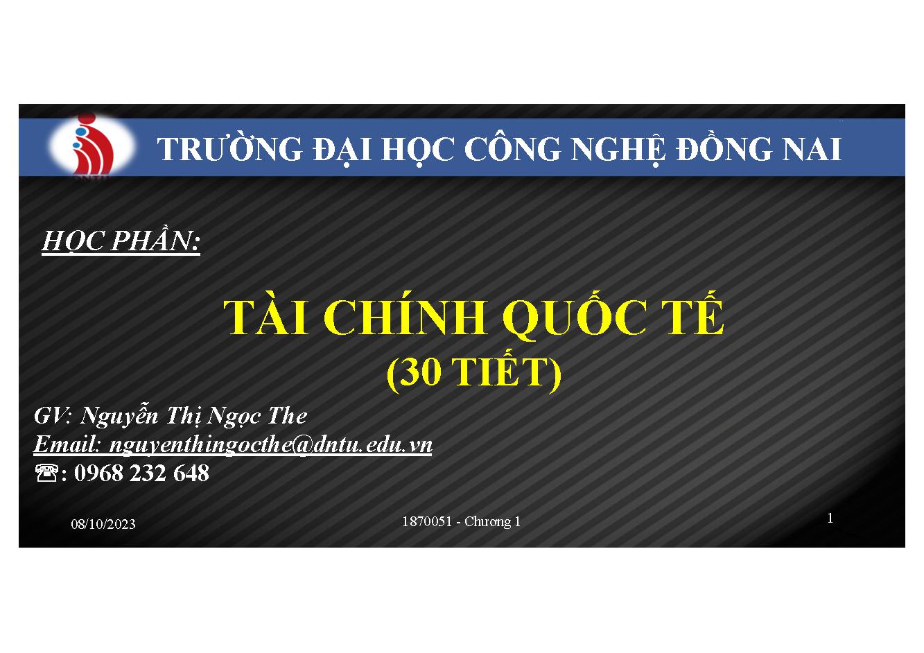 Tài chính quốc tế