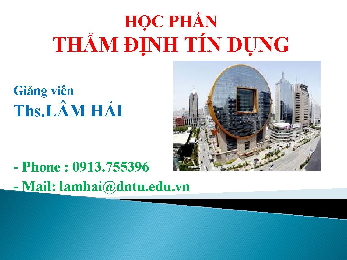 Thẩm định tín dụng