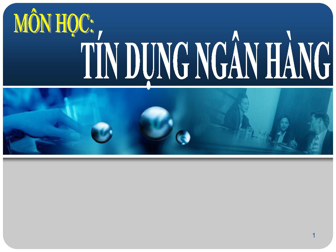 Tín dụng ngân hàng