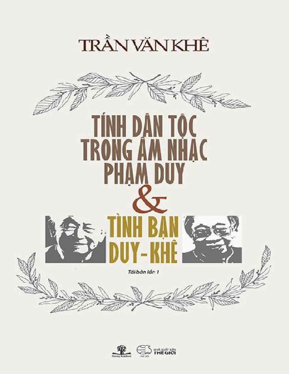 Tính Dân Tộc Trong Âm Nhạc Phạm Duy Và Tình Bạn Duy