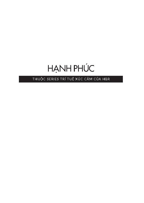 Hạnh Phúc – Harvard Business Review