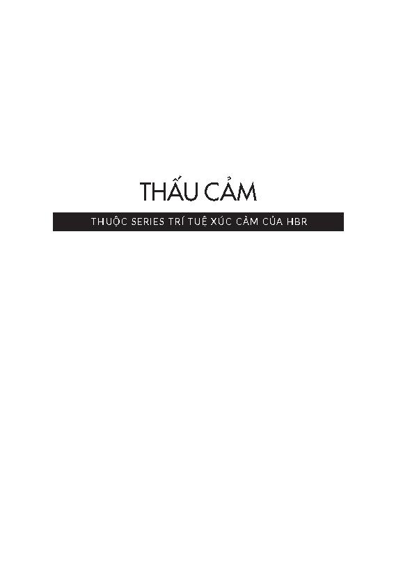 Thấu Cảm – Harvard Business Review