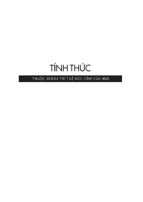 Tỉnh Thức – Harvard Business Review