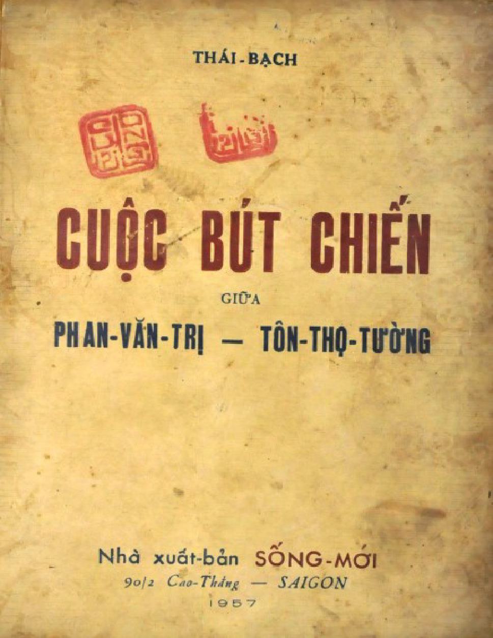 Cuộc Bút Chiến Giữa Phan Văn Trị Và Tôn Thọ Tường