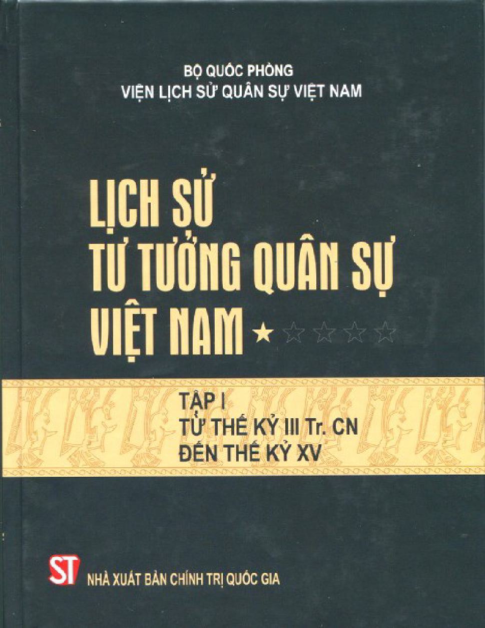 Lich Su Tu Tuong Viet Nam Tap 1