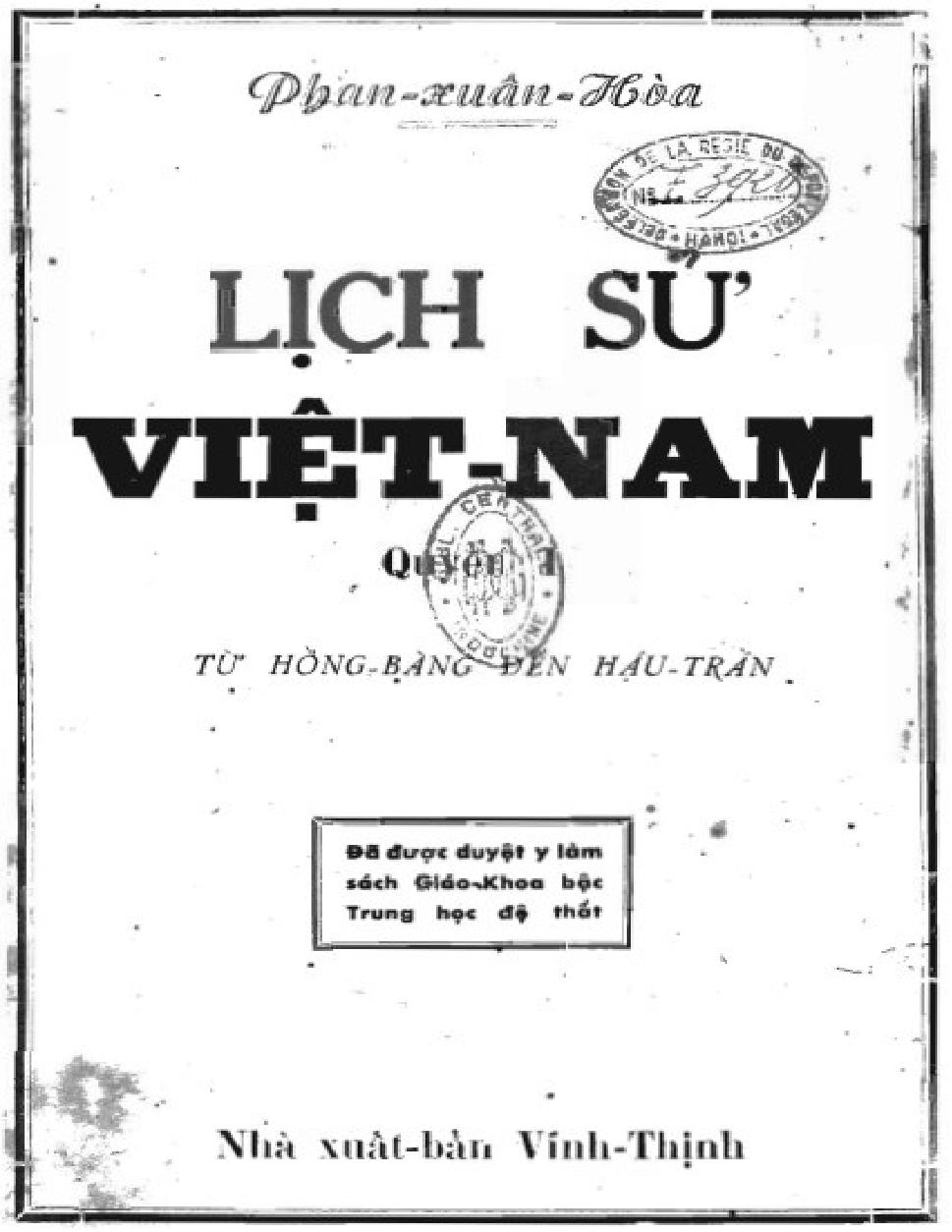 Lich Su Viet Nam tu Hong Bang den Hau Tran