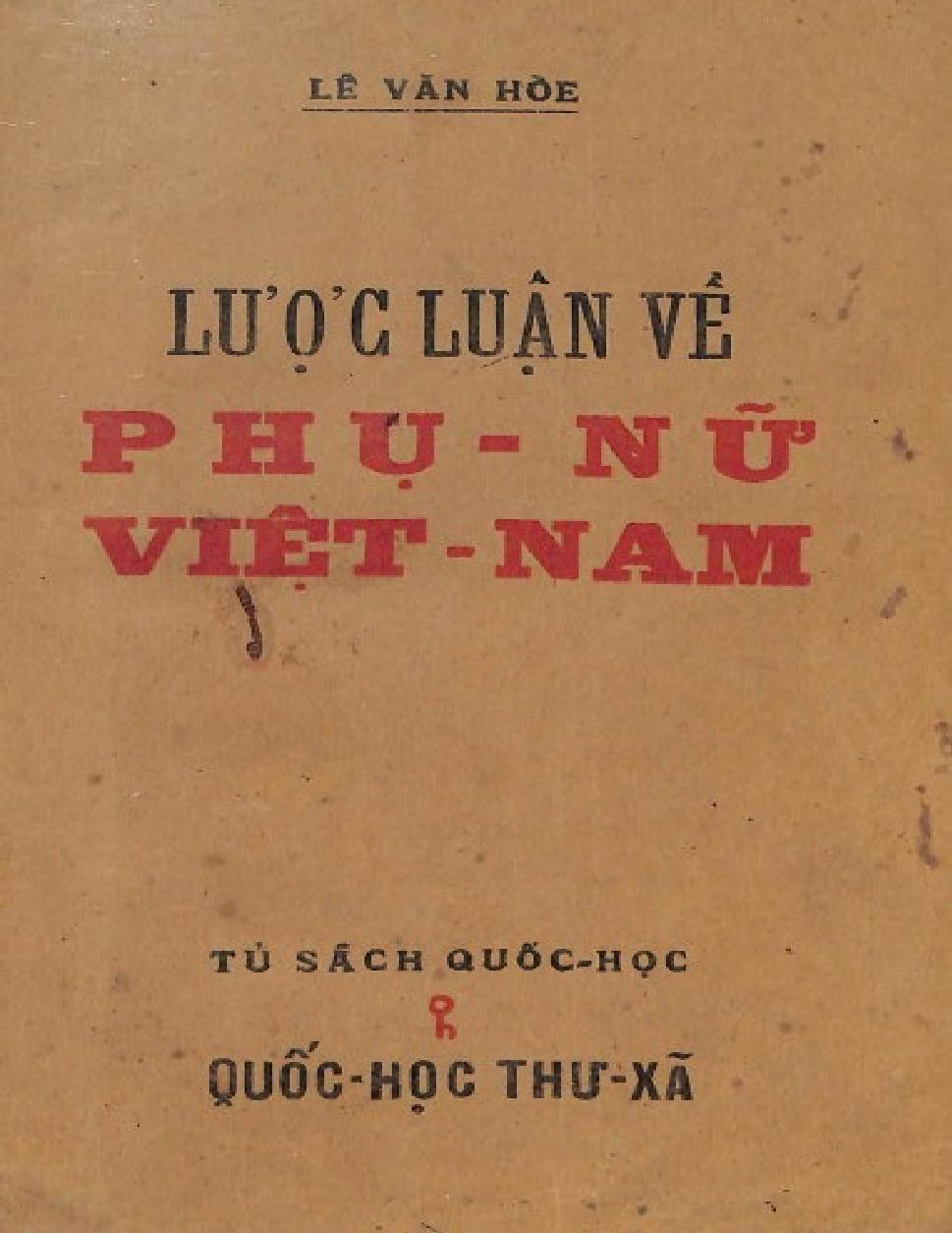 Luoc Luan ve Phu Nu Viet Nam